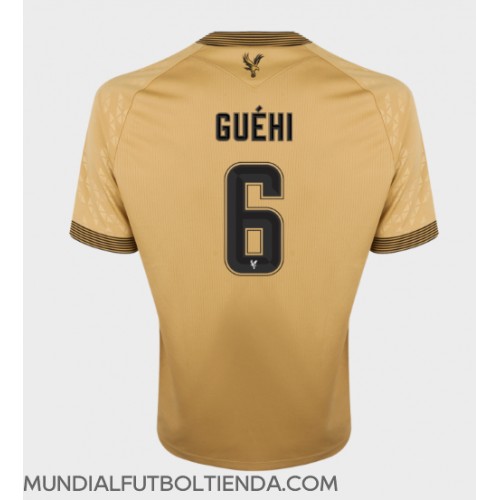 Camiseta Crystal Palace Marc Guehi #6 Segunda Equipación Replica 2025-26 mangas cortas